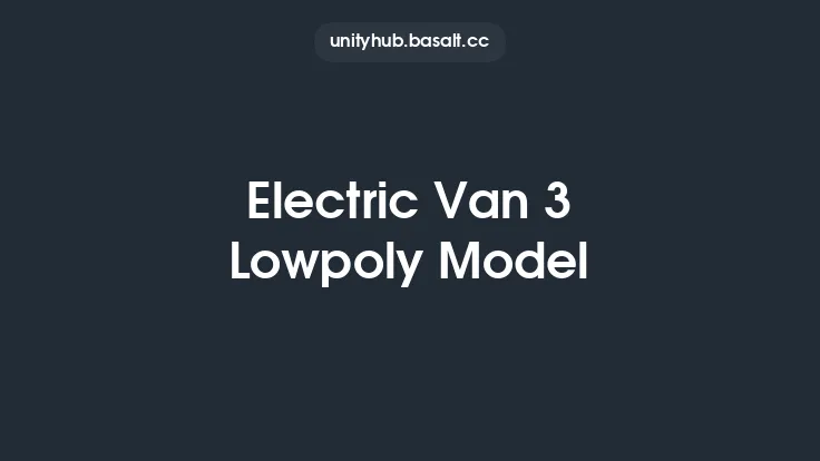 Electric Van 3 Lowpoly Model Thumbnail