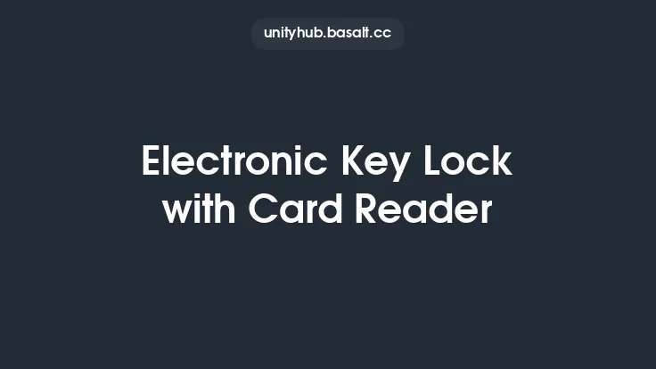 Electronic Key Lock with Card Reader Thumbnail