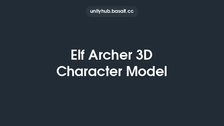 Elf Archer 3D Character Model Thumbnail