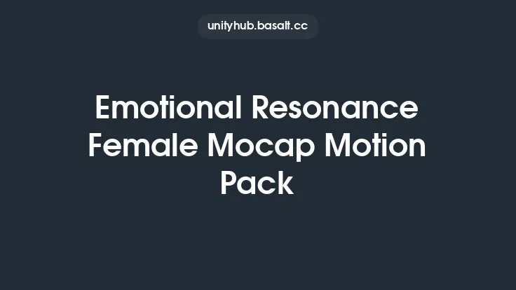 Emotional Resonance Female Mocap Motion Pack Thumbnail