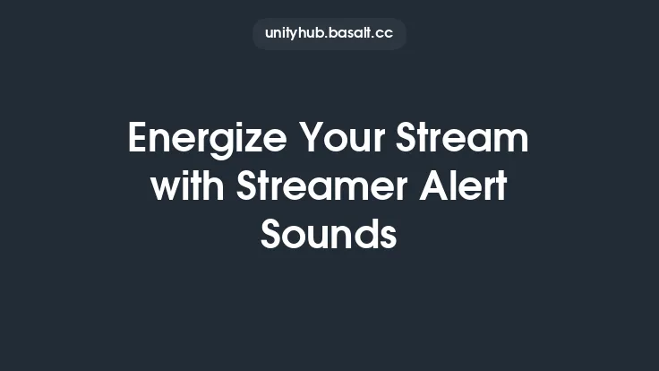 Energize Your Stream with Streamer Alert Sounds Thumbnail