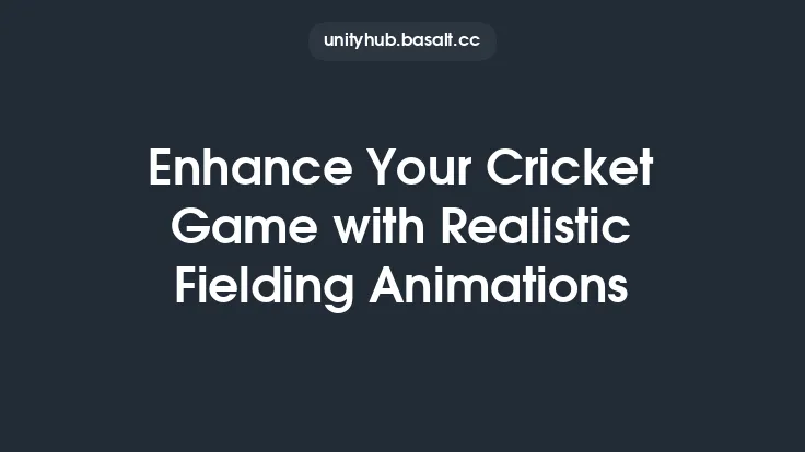 Enhance Your Cricket Game with Realistic Fielding Animations Thumbnail