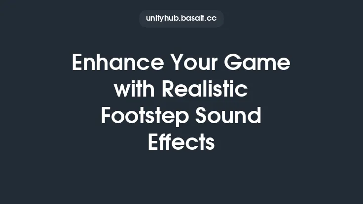 Enhance Your Game with Realistic Footstep Sound Effects Thumbnail