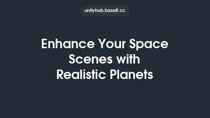 Enhance Your Space Scenes with Realistic Planets Thumbnail