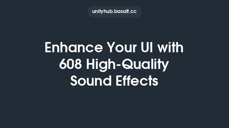 Enhance Your UI with 608 High-Quality Sound Effects Thumbnail