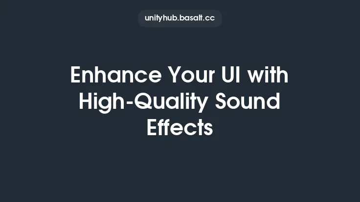 Enhance Your UI with High-Quality Sound Effects Thumbnail