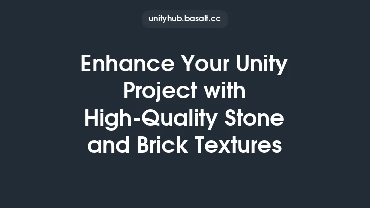 Enhance Your Unity Project with High-Quality Stone and Brick Textures Thumbnail