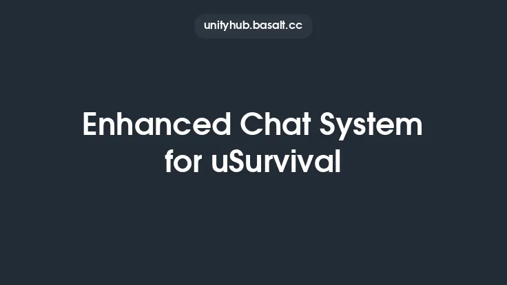Enhanced Chat System for uSurvival Thumbnail