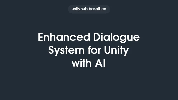 Enhanced Dialogue System for Unity with AI Thumbnail