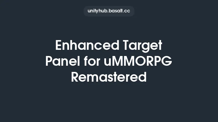 Enhanced Target Panel for uMMORPG Remastered Thumbnail