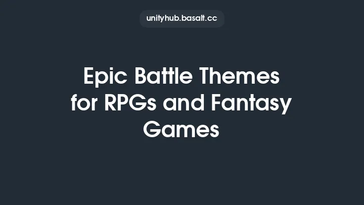 Epic Battle Themes for RPGs and Fantasy Games Thumbnail