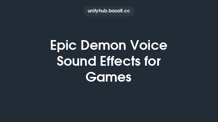 Epic Demon Voice Sound Effects for Games Thumbnail