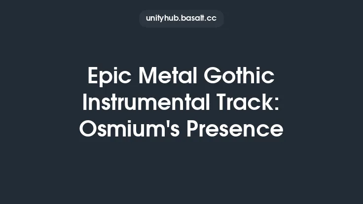 Epic Metal Gothic Instrumental Track: Osmium