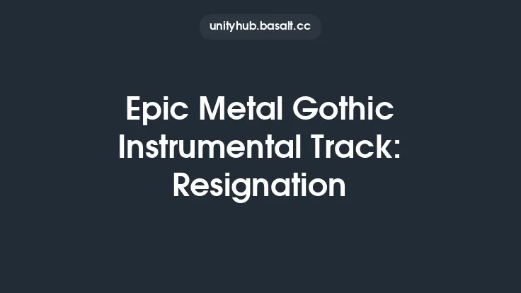 Epic Metal Gothic Instrumental Track: Resignation Thumbnail