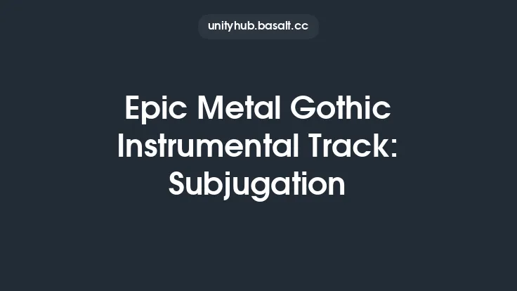 Epic Metal Gothic Instrumental Track: Subjugation Thumbnail