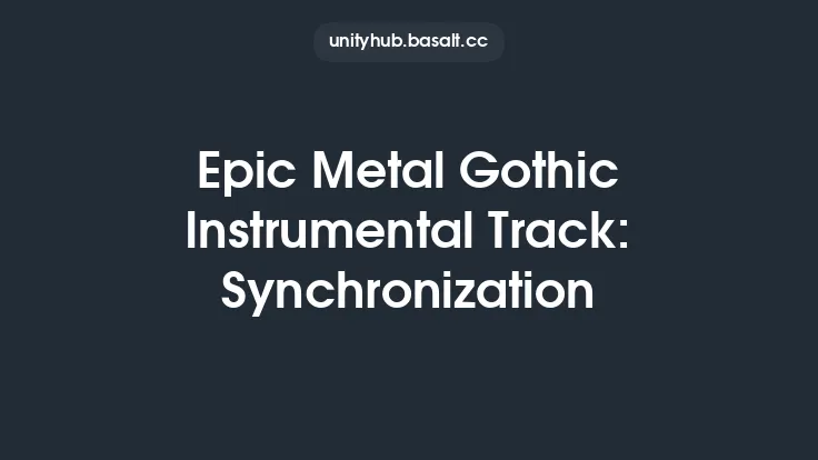 Epic Metal Gothic Instrumental Track: Synchronization Thumbnail