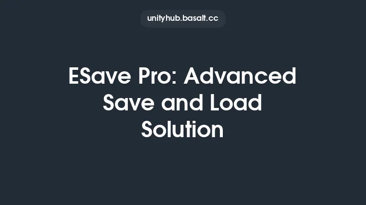 ESave Pro: Advanced Save and Load Solution Thumbnail
