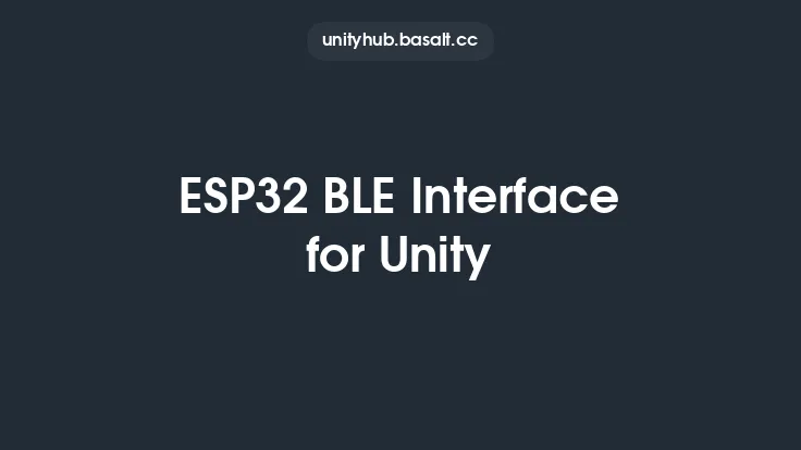 ESP32 BLE Interface for Unity Thumbnail