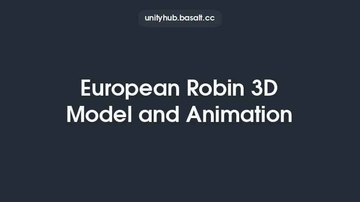 European Robin 3D Model and Animation Thumbnail