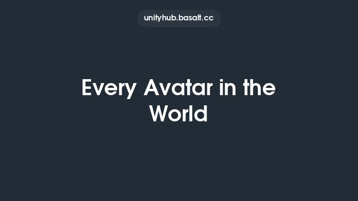 Every Avatar in the World Thumbnail