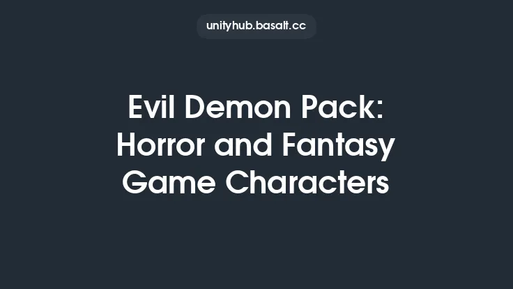 Evil Demon Pack: Horror and Fantasy Game Characters Thumbnail
