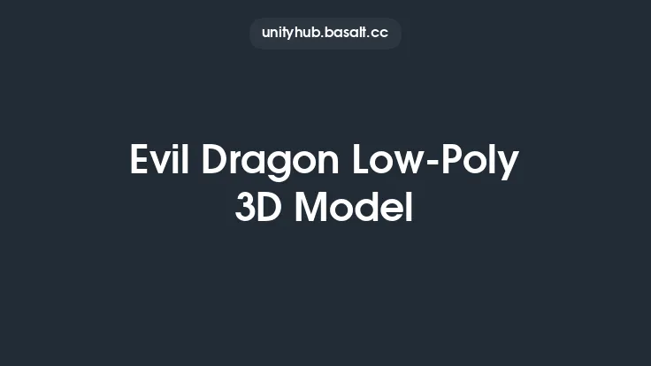 Evil Dragon Low-Poly 3D Model Thumbnail