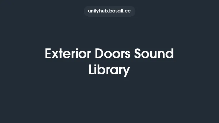 Exterior Doors Sound Library Thumbnail