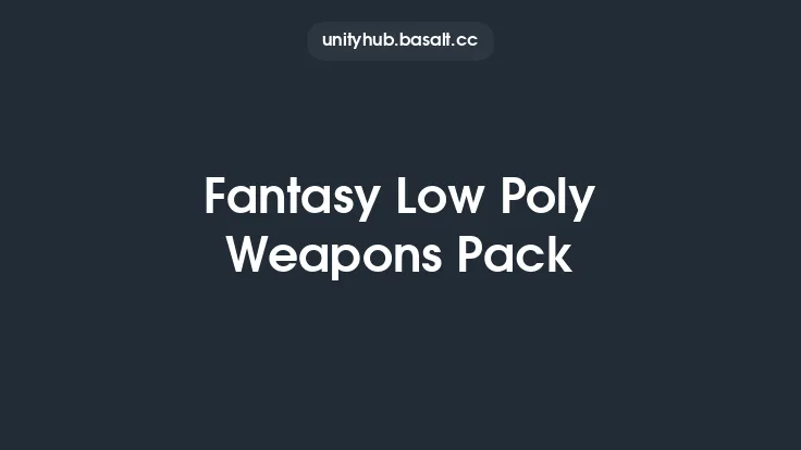 Fantasy Low Poly Weapons Pack Thumbnail
