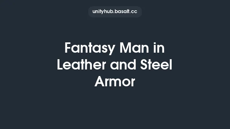Fantasy Man in Leather and Steel Armor Thumbnail