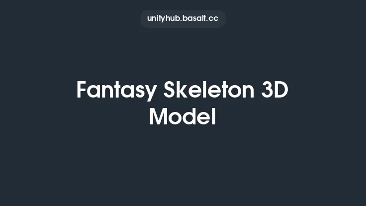 Fantasy Skeleton 3D Model Thumbnail