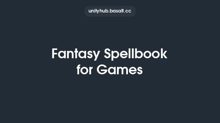 Fantasy Spellbook for Games Thumbnail