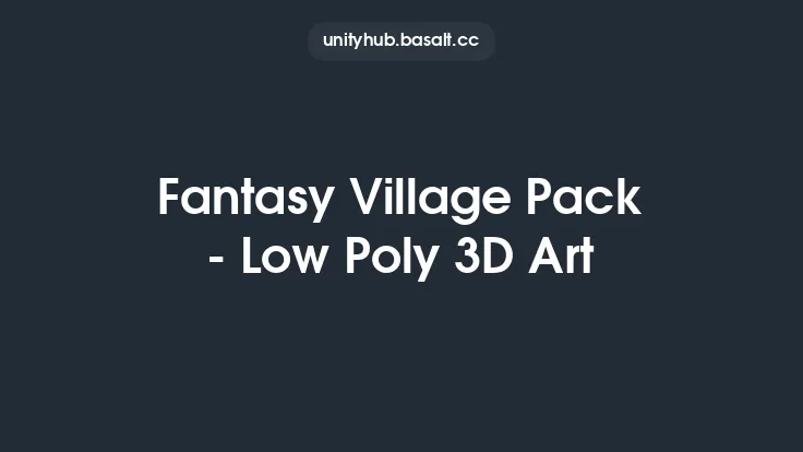 Fantasy Village Pack - Low Poly 3D Art Thumbnail