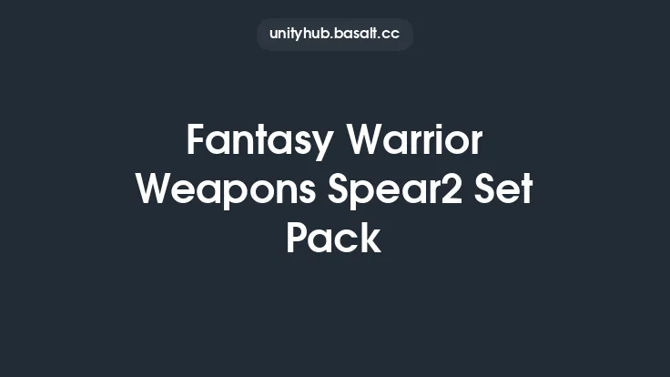 Fantasy Warrior Weapons Spear2 Set Pack Thumbnail