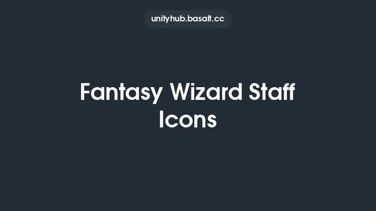 Fantasy Wizard Staff Icons Thumbnail