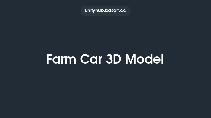 Farm Car 3D Model Thumbnail