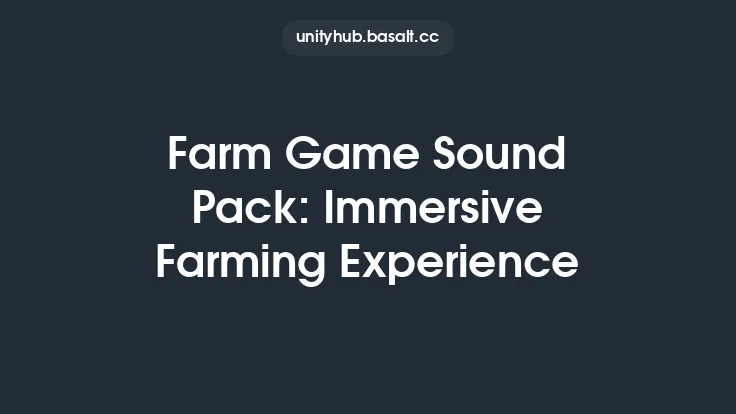 Farm Game Sound Pack: Immersive Farming Experience Thumbnail