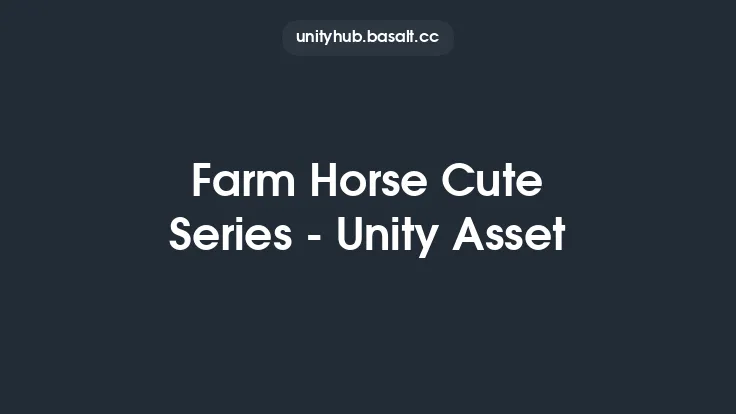 Farm Horse Cute Series - Unity Asset Thumbnail