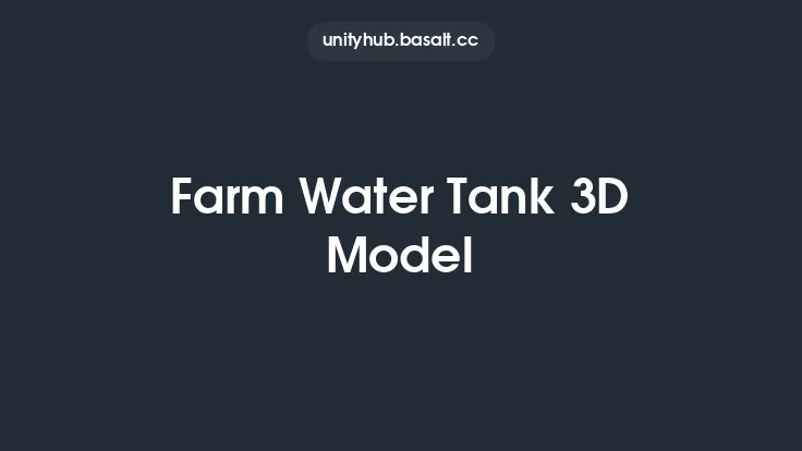 Farm Water Tank 3D Model Thumbnail