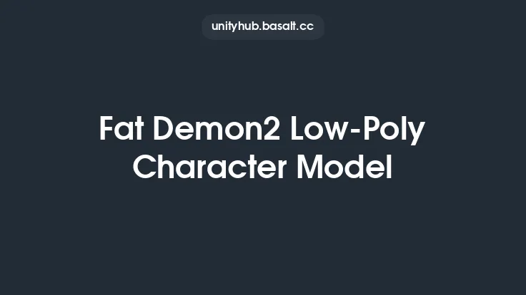 Fat Demon2 Low-Poly Character Model Thumbnail