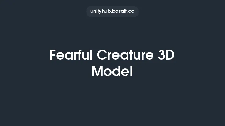 Fearful Creature 3D Model Thumbnail