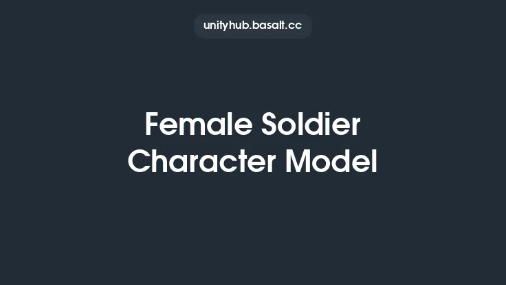 Female Soldier Character Model Thumbnail