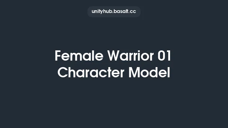 Female Warrior 01 Character Model Thumbnail