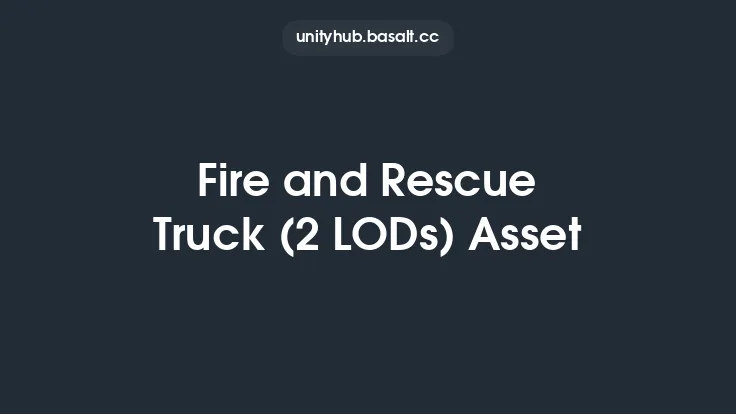 Fire and Rescue Truck (2 LODs) Asset Thumbnail
