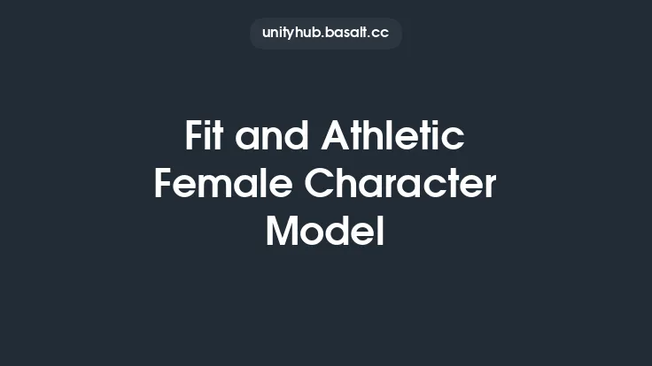 Fit and Athletic Female Character Model Thumbnail