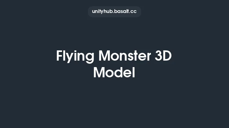 Flying Monster 3D Model Thumbnail