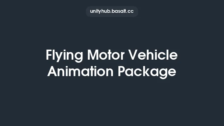 Flying Motor Vehicle Animation Package Thumbnail