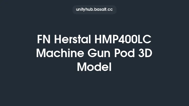 FN Herstal HMP400LC Machine Gun Pod 3D Model Thumbnail