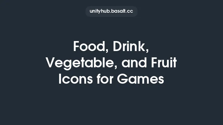 Food, Drink, Vegetable, and Fruit Icons for Games Thumbnail