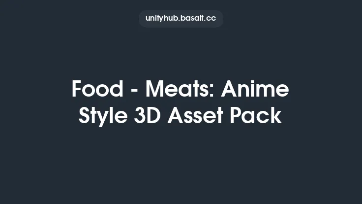 Food - Meats: Anime Style 3D Asset Pack Thumbnail