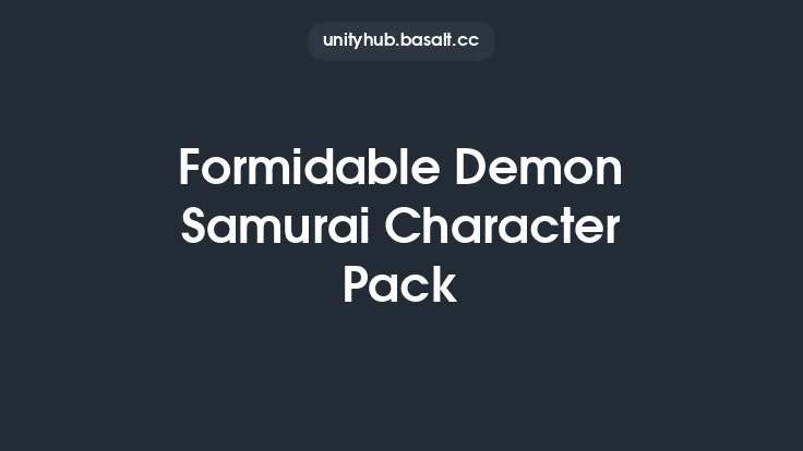 Formidable Demon Samurai Character Pack Thumbnail